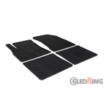 Original Gledring Passform Fußmatten Gummimatten 4 Tlg.+Fixing - Nissan Note 2013->